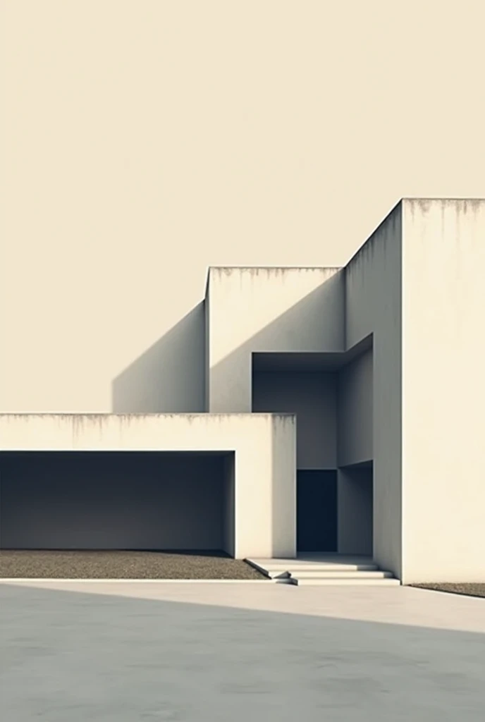 architectural poster with little text