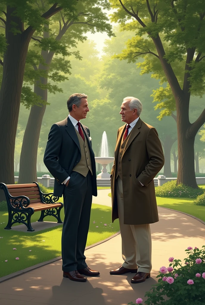 two men in the park