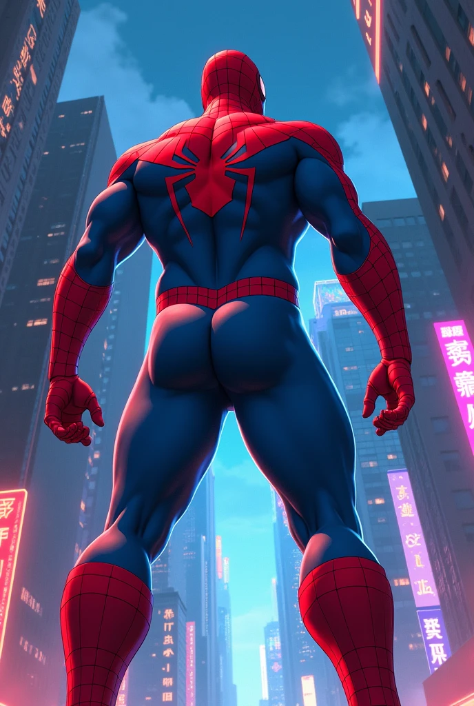 Spiderman with a big ass 