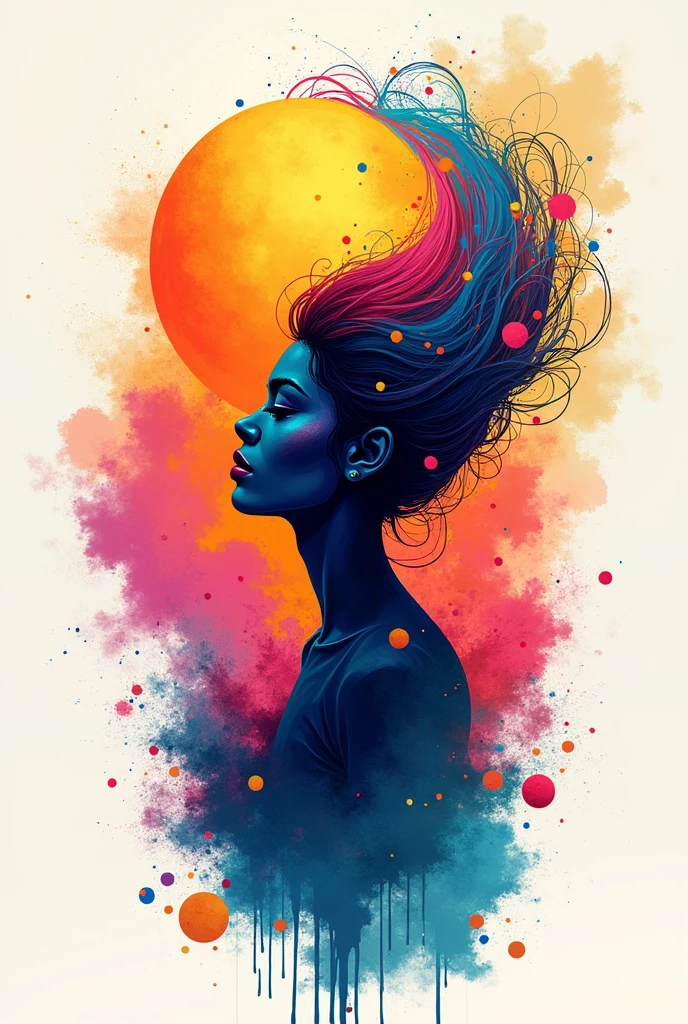 A colorful logo about creativity 

