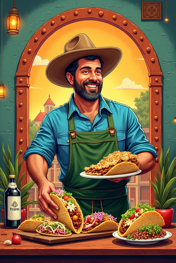 Give me a pastor taqueria style menu 