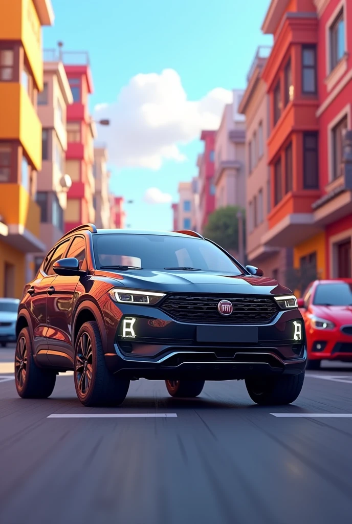 Fiat Version cronos with animation cars