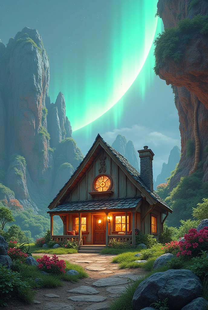 House and a planet
