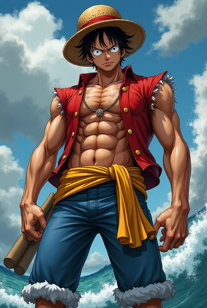 Create a very strong Luffy for me