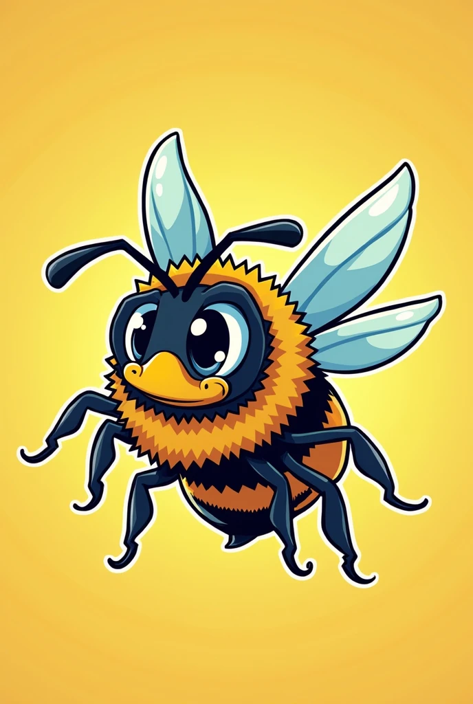 bee with dark glasses
