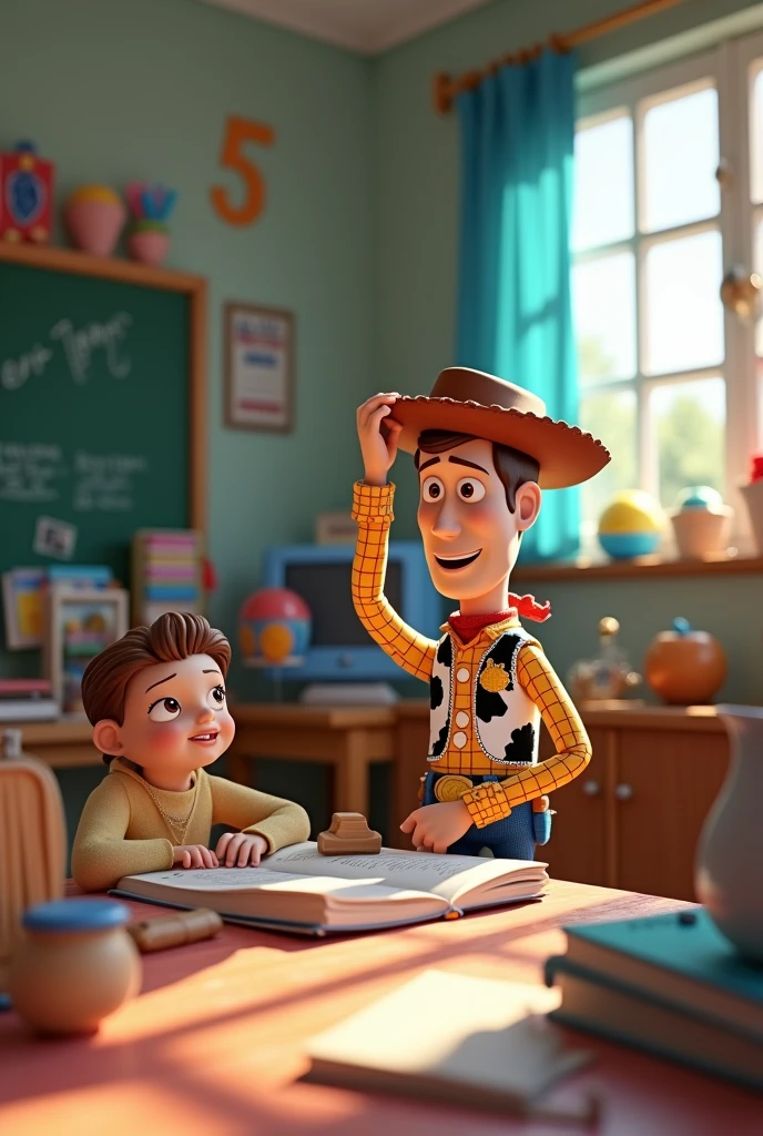 Images related to pedagogy with a toy story theme 