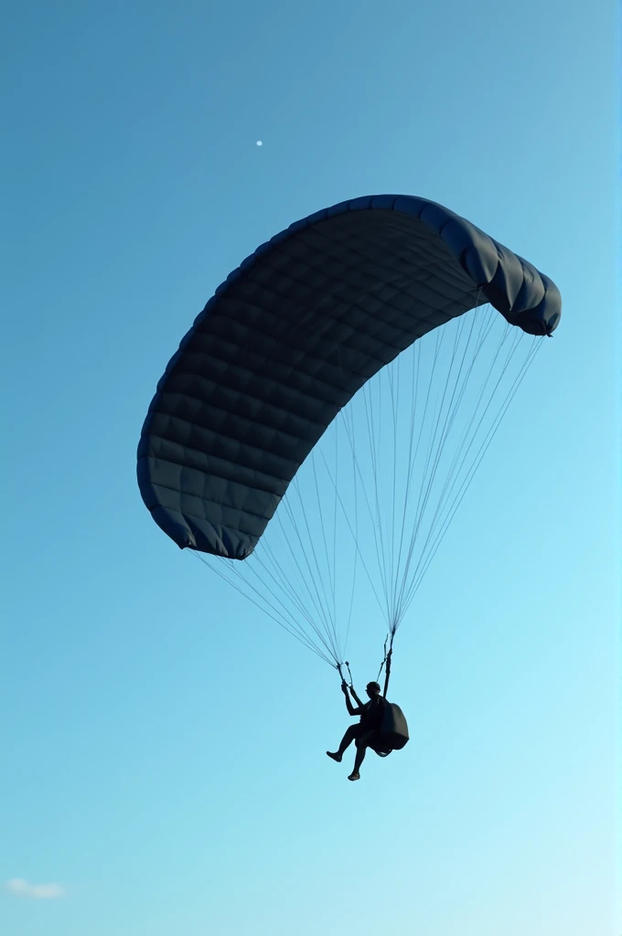 I want a black parachute canopy