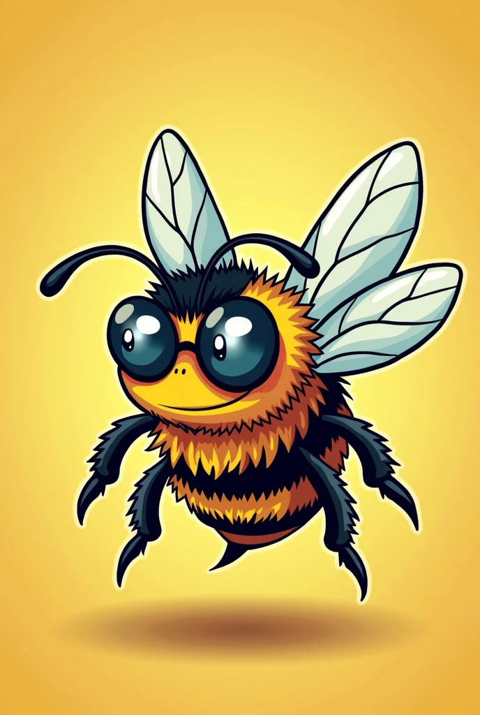 bee with dark glasses