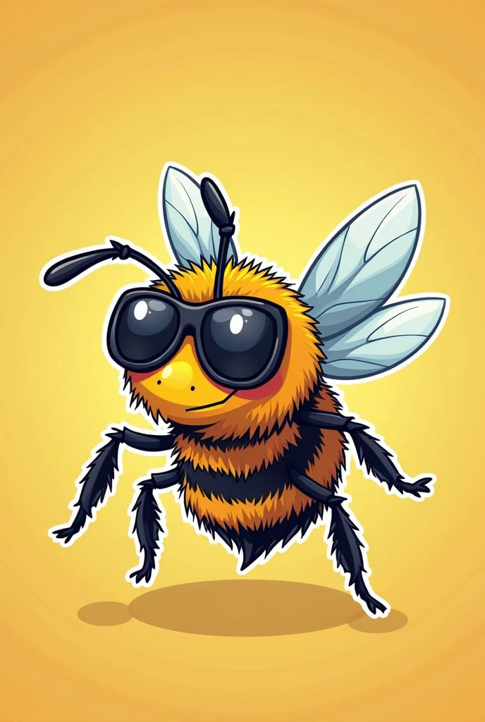bee with dark glasses