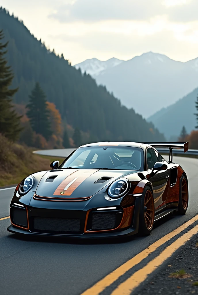 Porsche 911 gt3 rs con con Woody kits del rwb