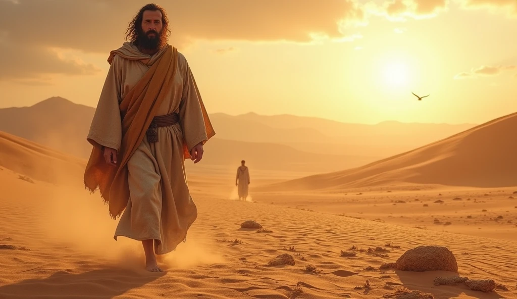 JOB FROM THE BIBLE WALKING THROUGH THE DESERT