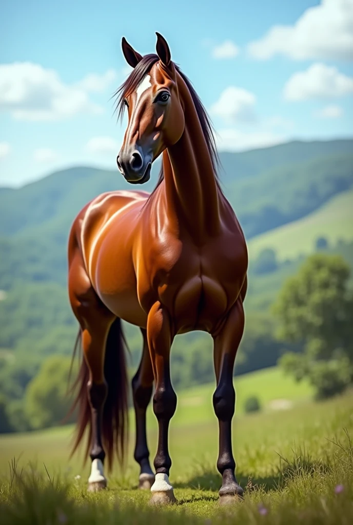 make a brown mare of the mangalarga paulista breed