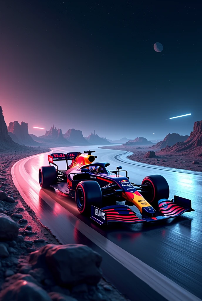 Red Bull Rb19 on a space track