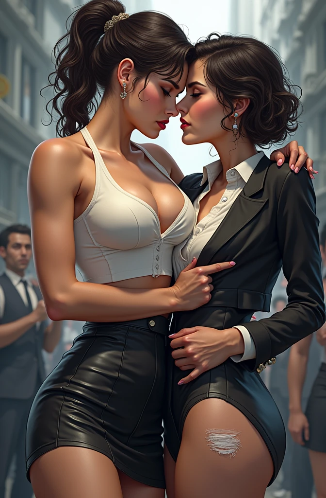 /quality
(masterpiece,best quality,high resolution,High Quality,Realistic)
/hair style
(Curly Hair)
/Clothes
(pencil skirt,job interview suit,Black jacket,torn pantyhose:1.5,earring)
/Pose
Bend over,sit
lean against a wall,
legs spread:1.5
(Ahegao,orgasm,steam:1.5,swet:1.5),
/Other
crowd:1.5,fair skin,foot focus,lean against a wall,men,s hand:1.5,night, Roadside,ID card,