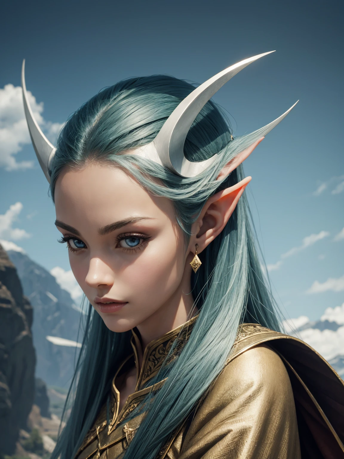 Elfo, pointy ear, Oval-shaped face