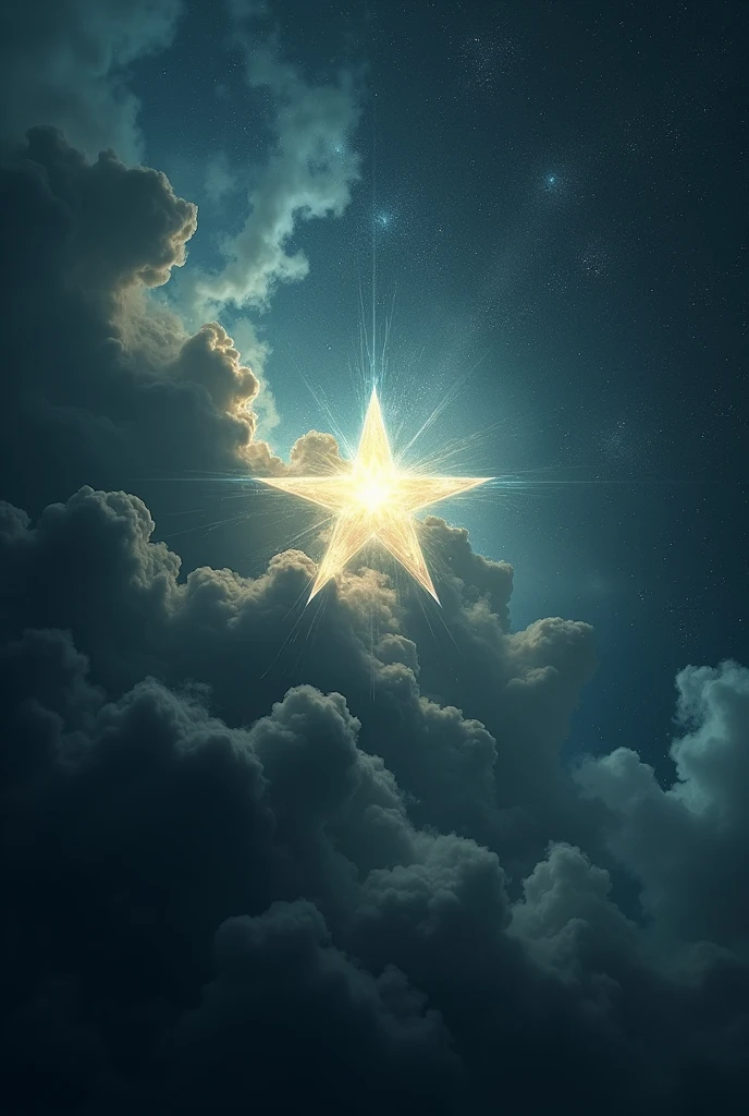 The star is the black cloud