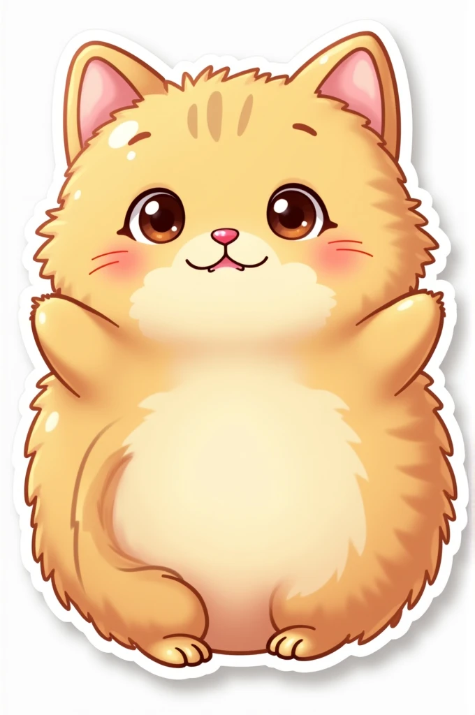 Cute cat sticker
