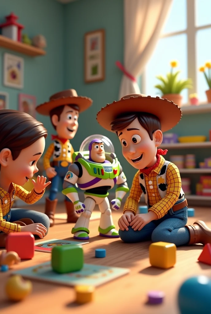 Toy Story image for cover without the Toy Story sign referring to psychomotor skills  
