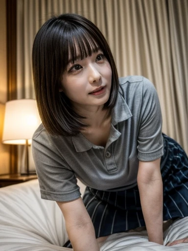 (In 8K，Highest quality，masterpiece)，(Realistic，RAW Photos，Super Fine Clear)，Realistic Light，Detailed skin，Beautiful Japanese Woman，((30-year-old woman，))、，(Long skirt)、Panty shot，gray sexy panties、kneeling to spread legs，Thin legs、fine grain，Detailed fingers、thin、Sexual，Ecstasy expression，In a stylish bedroom、A place without people，Ecstasy，Asian Eyes Era