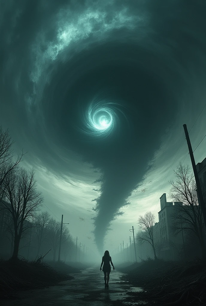 The eye of a tornado