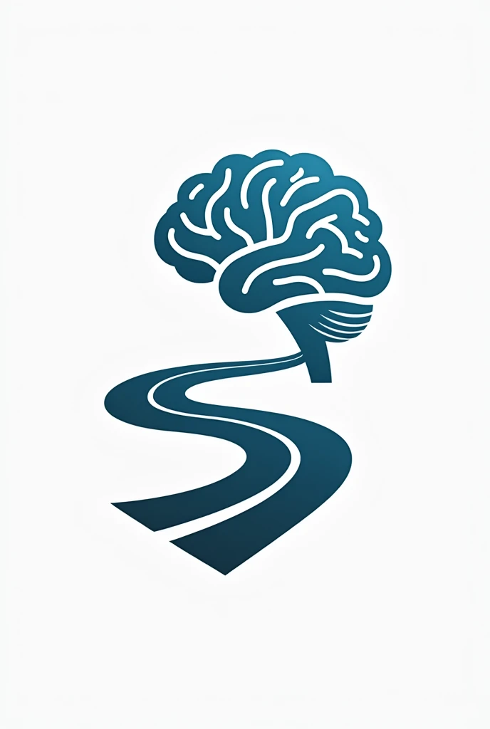 A logo where a road connects to a brain that transmits awareness and sensitization