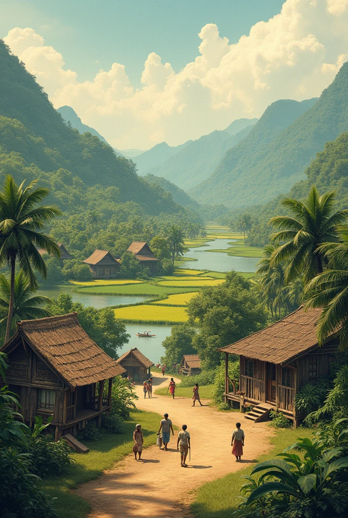 Don Kai Dee Subdistrict, Krathum Baen District 100 years ago