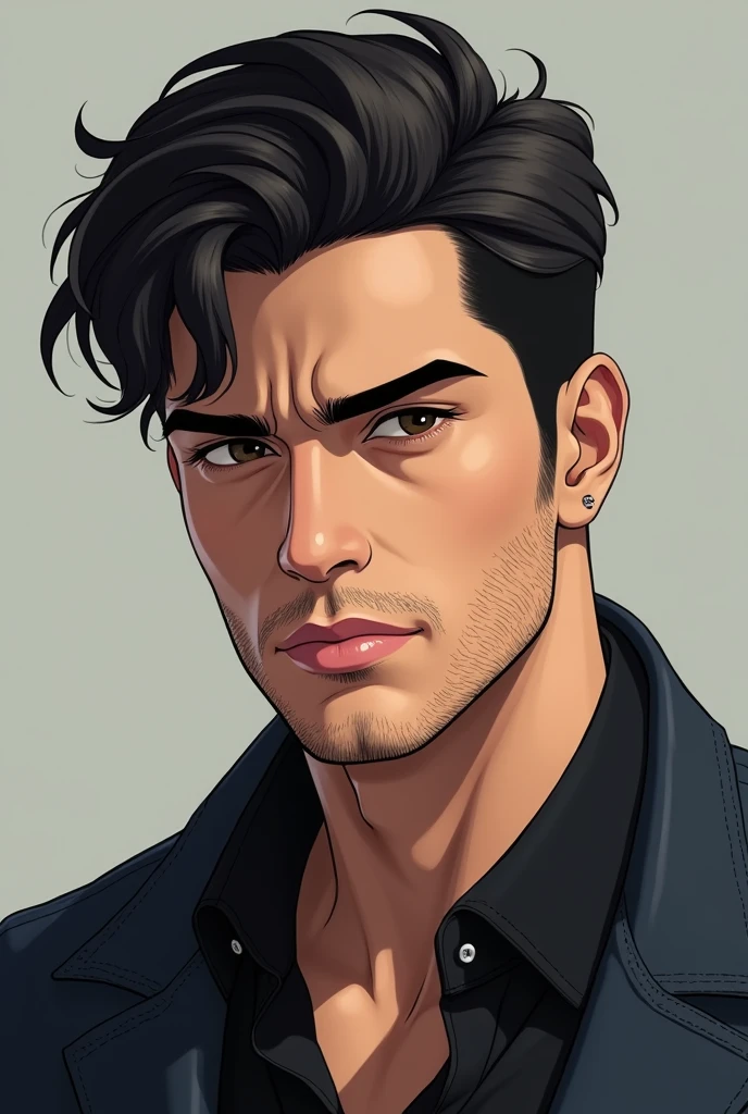 If you know Diego Guerrero, a 14-year-old Chilean actor, make an image of him now in the style of an anime from Mapa Studio. Make him look like he does in real life. He's about 30 years old now.