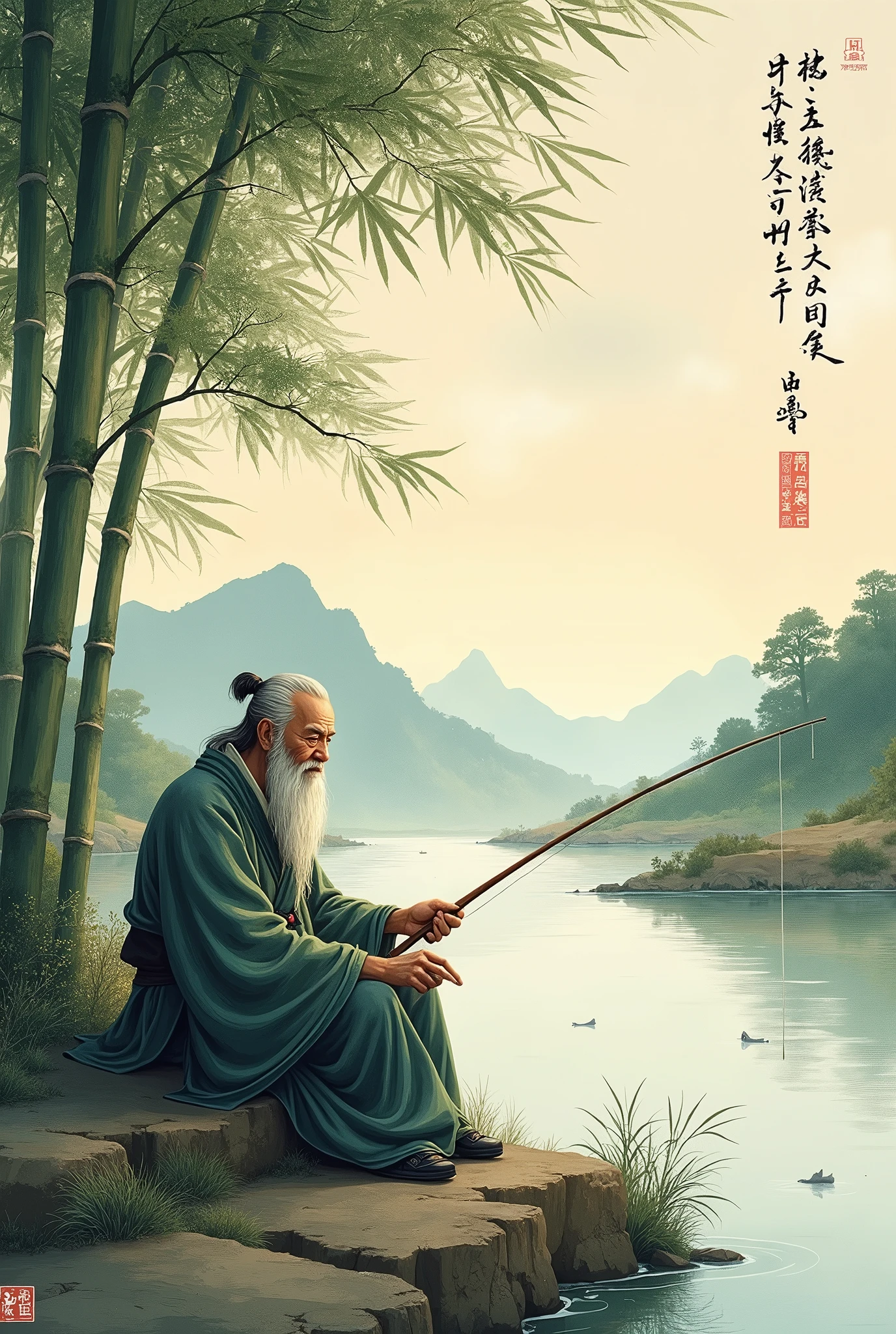 Jiang Taigong fishing