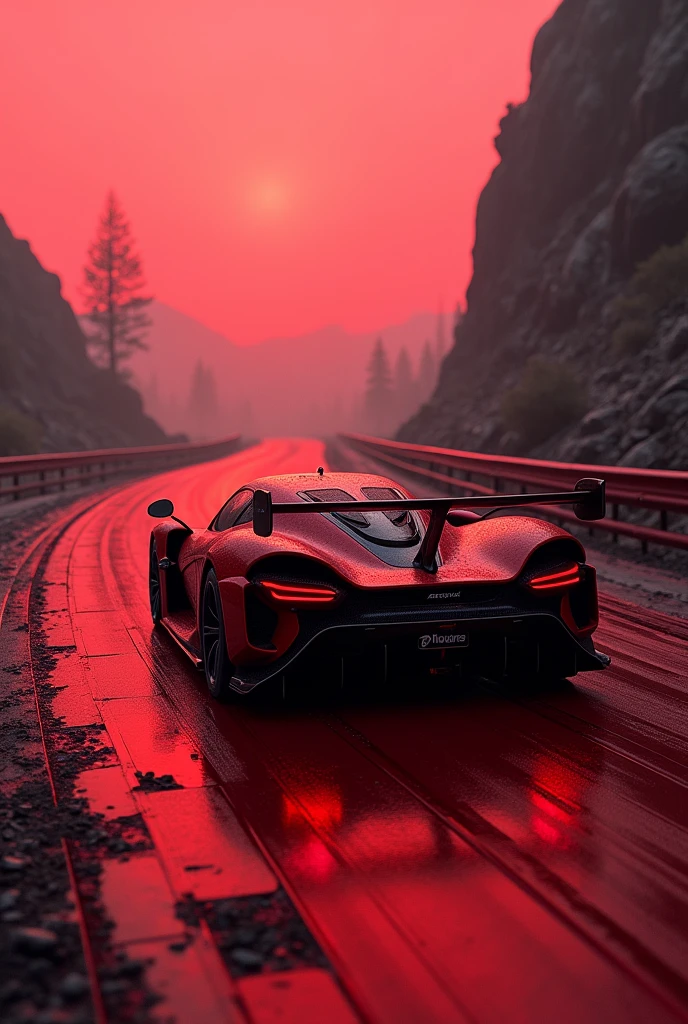 The McLaren Senna on a blood track