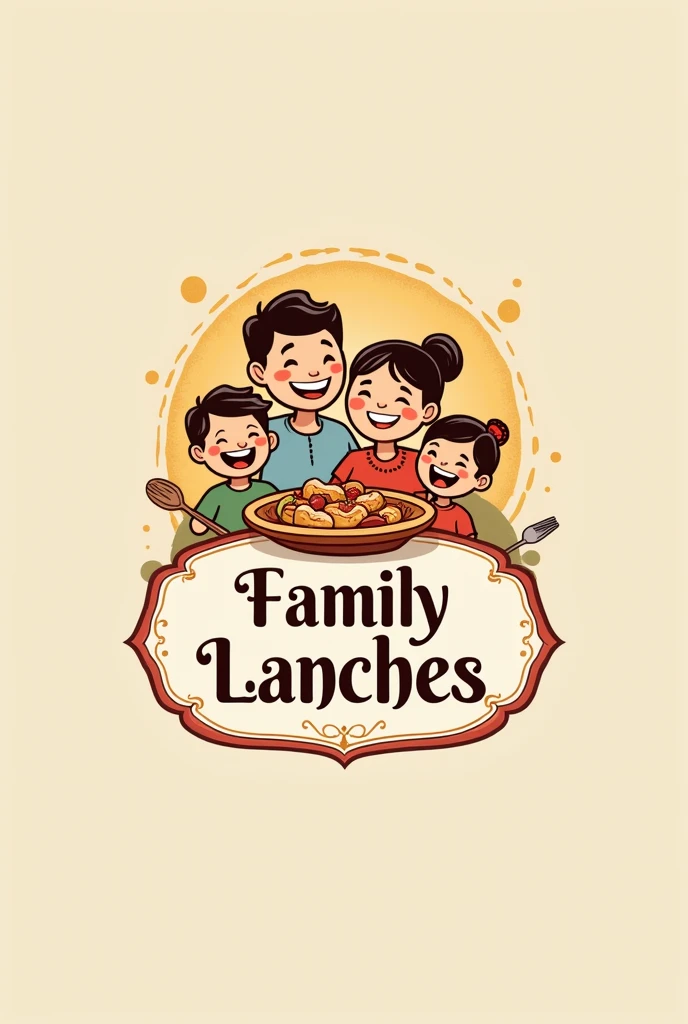 Create a logo for a snack bar called Family Lanches
