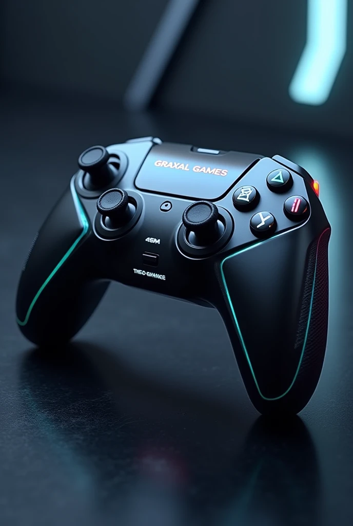 Create an image of a Gamer controller with the name "Graxal Games".