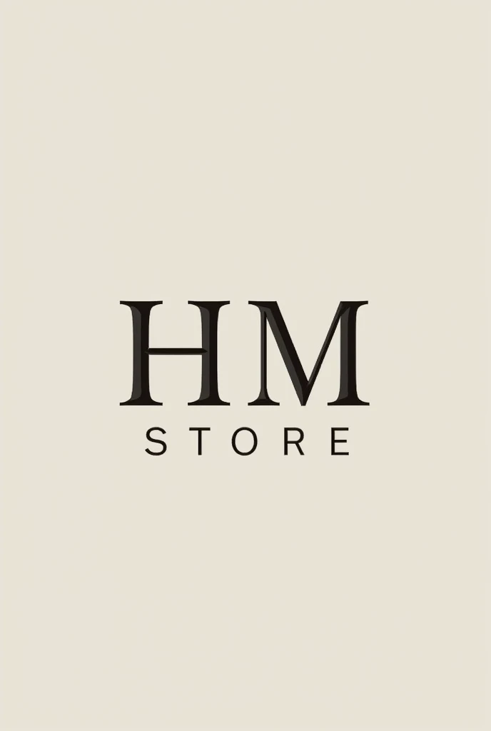 MAKE A LOGO WITH THE NAME HM STORE AND GIVE IT SOME EFFECTS