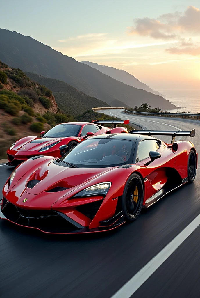 A McLaren Senna, Ferrari F40 and a Porsche 911 GT3 RS