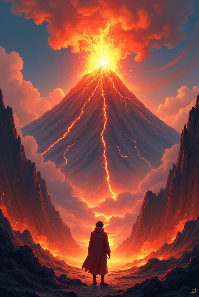 Volcano anime drawing