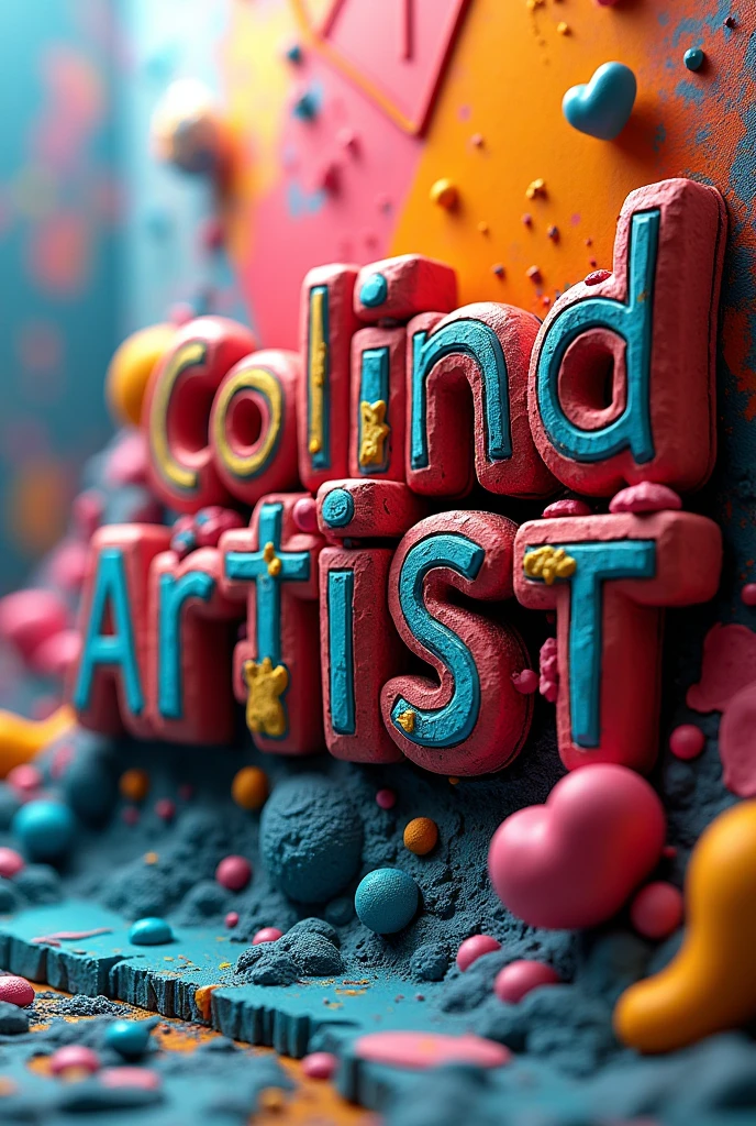 3D Names Colorblind Artist