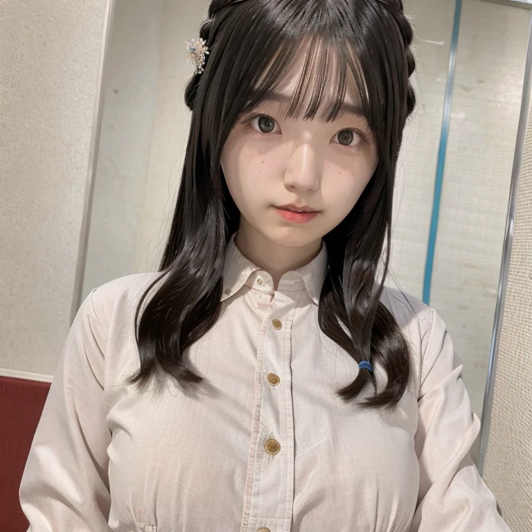 One person, Long Hair, High resolution, masterpiece, Accurate, Anatomically correct, 最High quality, detailed, High detailed, High resolutionモデル, High quality, quality, One person, blush, gauze, Long Hair, Large Breasts, Shut your mouth., Shut your mouth., Wide-angle shot, Headpiece, accessories, far and near method, Swimwear、Pornographic images