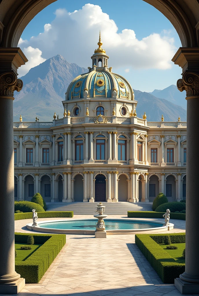 Create a photo of a palace in the Baroque architectural style.
