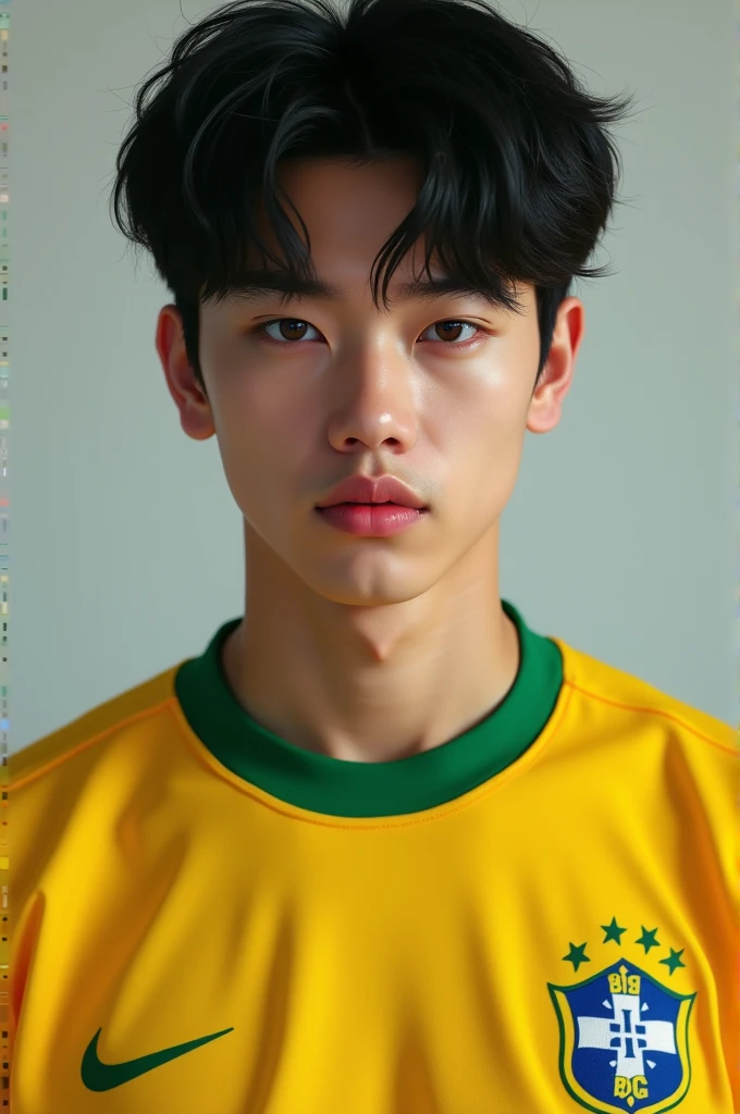 Jimin(do bts) in the Brazil jersey