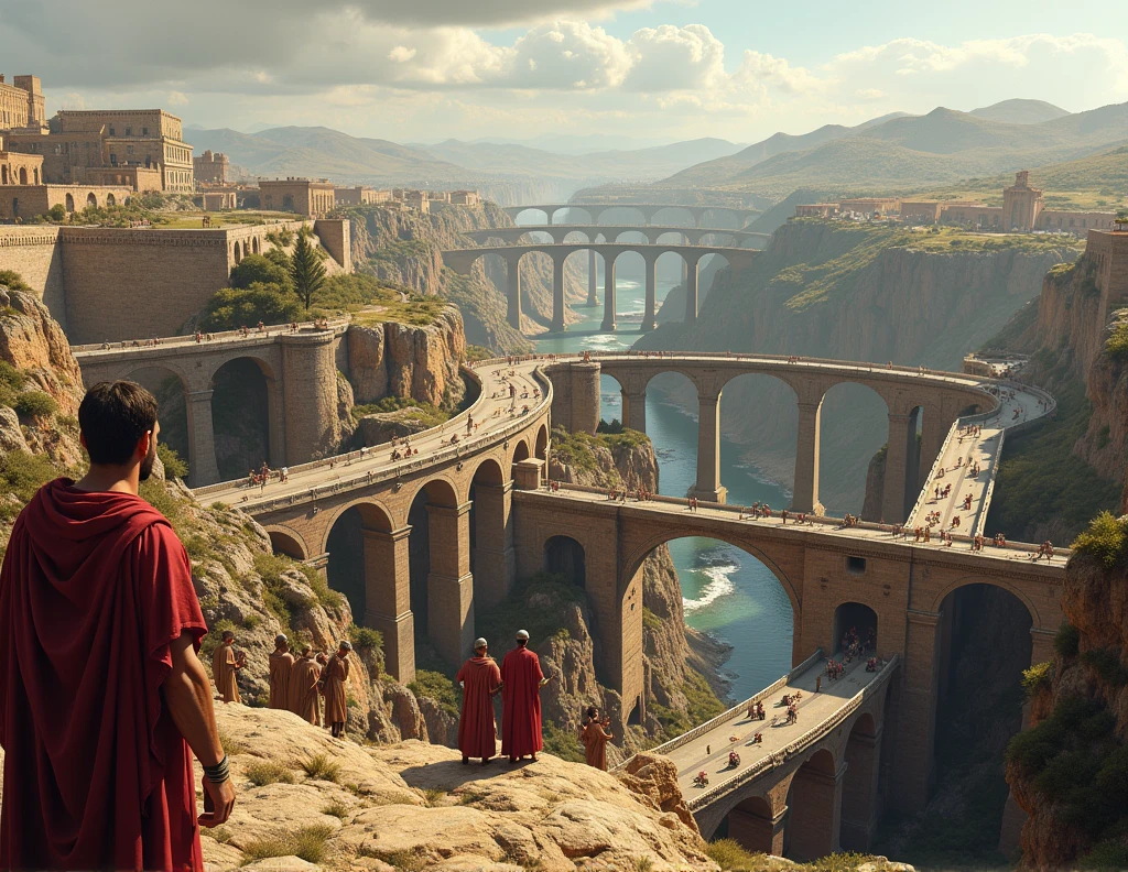 Roman roads and aqueducts