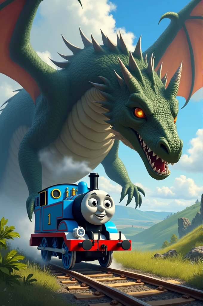 Thomas the Train is Afraid of a Dragon