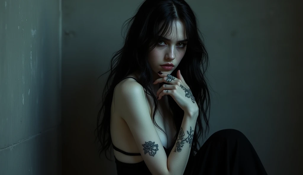 goth, billie eilish, sexy, modern, nude, hot