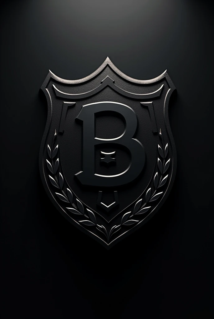 Inter Birigui team coat of arms with dark shades of black