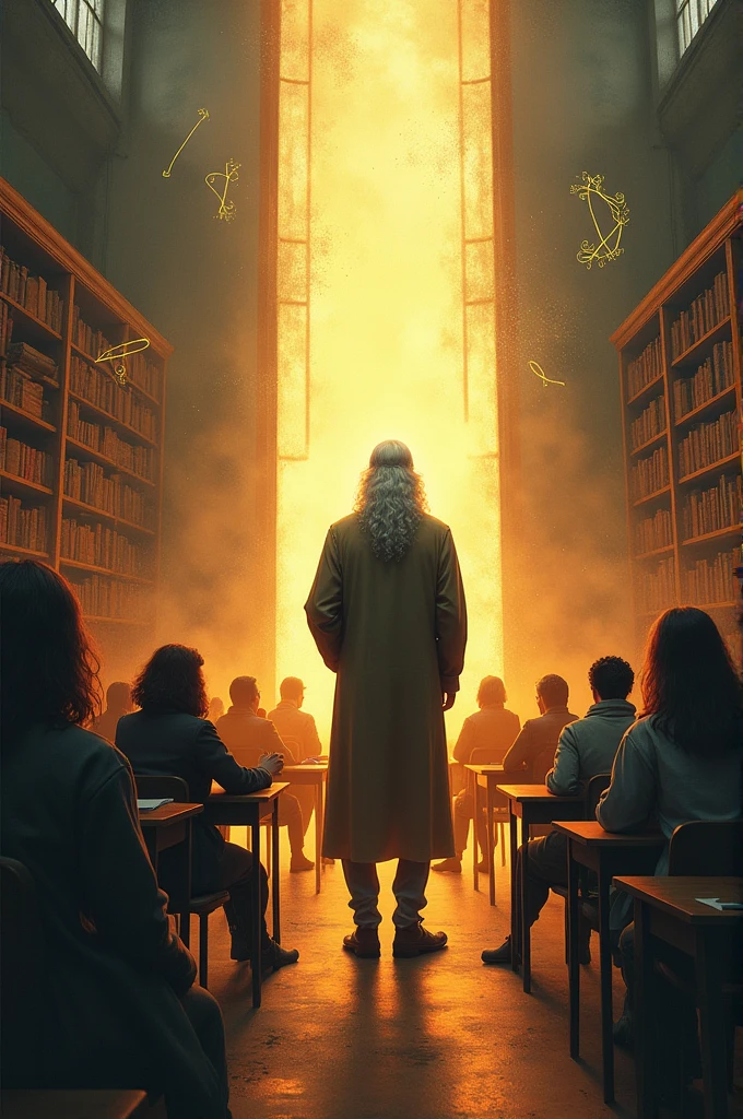 Creates an unusual image about the teaching of philosophy 