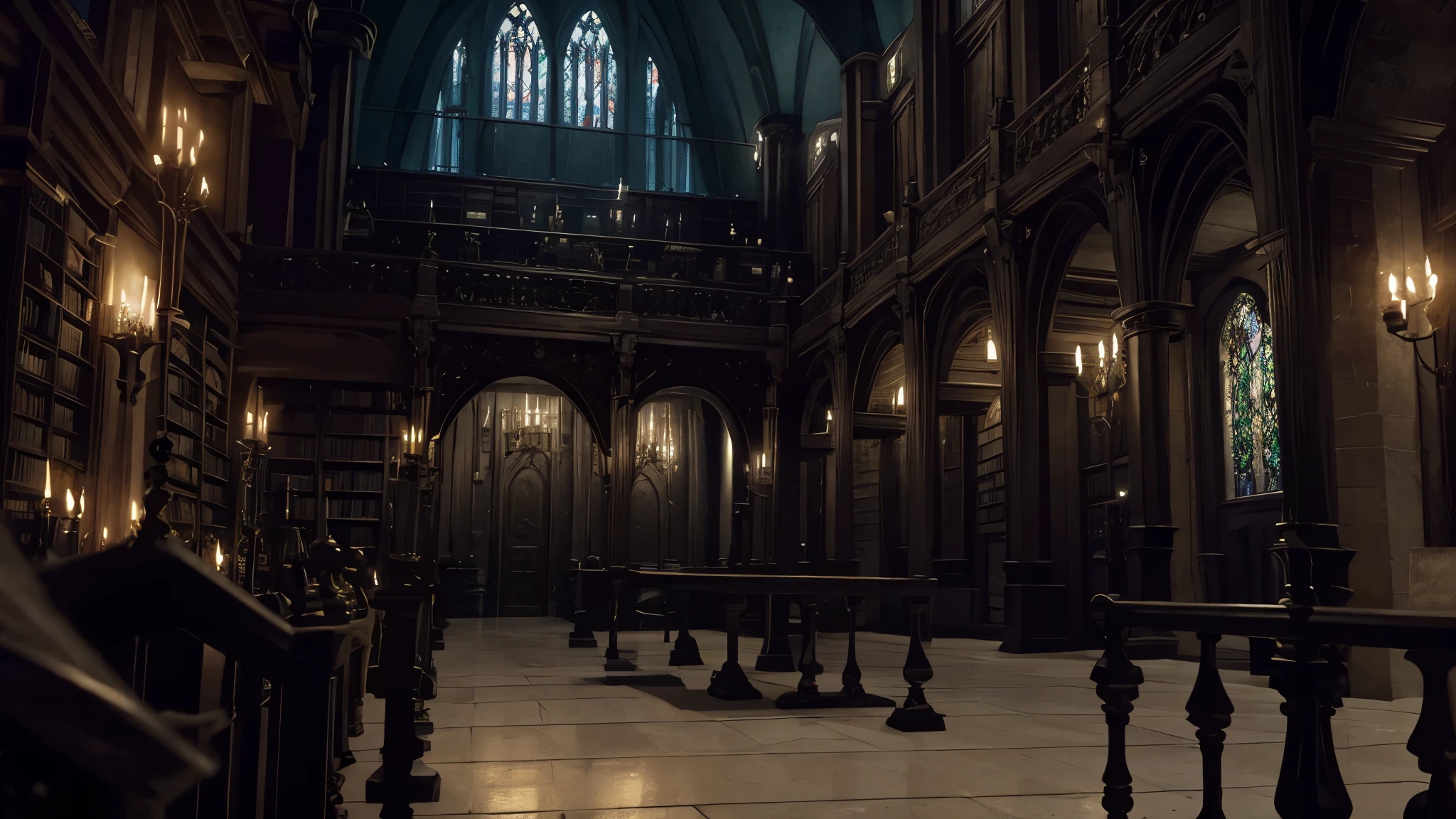  dark academy, hogwarts, slytherin, beautiful, extremely detailed, magical dark, gothic castle, aesthetic, goth fantasy, wizard world, HD, 8k, highly detailed, photorealistic, weirdsister college, gothic aesthetic, magic world, wizard world, library