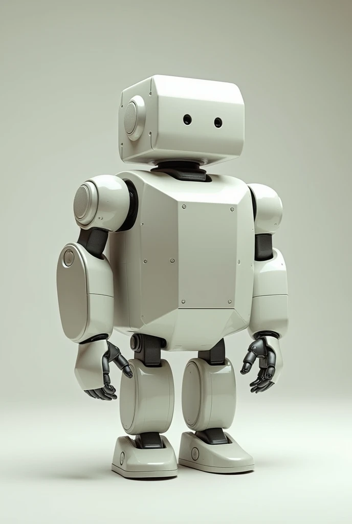 A robot turtle that stands on two legs, and that his head is square, her square stomach, So, complete. And your hands are small. And also his legs.