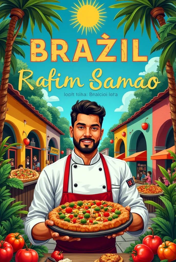 create a book cover with the following theme: 
Secrets of Brazilian Regional Gastronomy: Recipes and Curiosities;
