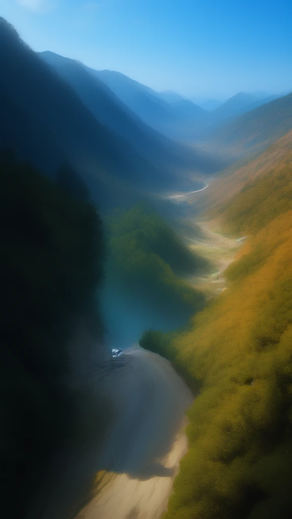 A hill station like makoto shinkai anime style 