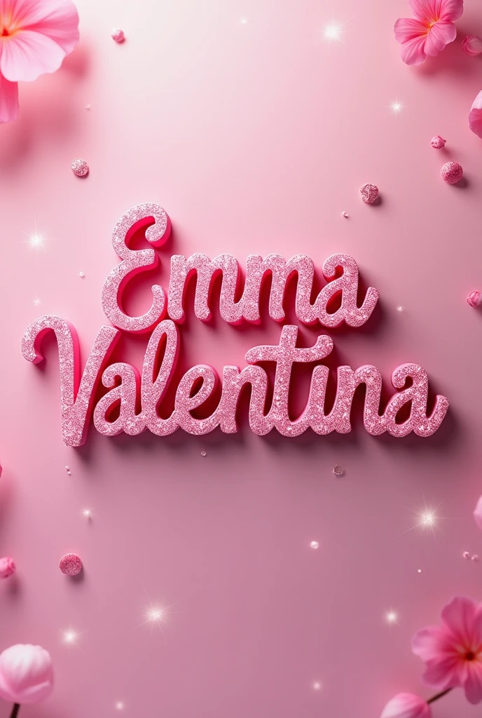 You can create the name Emma Valentina in Barbie style letters