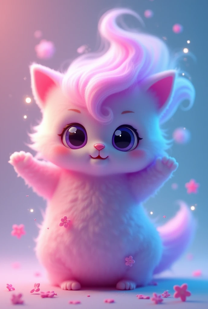 Create an animated IG profile picture for a company that sells vapes called CandyVapes and with a smoke character, with magic color in the image