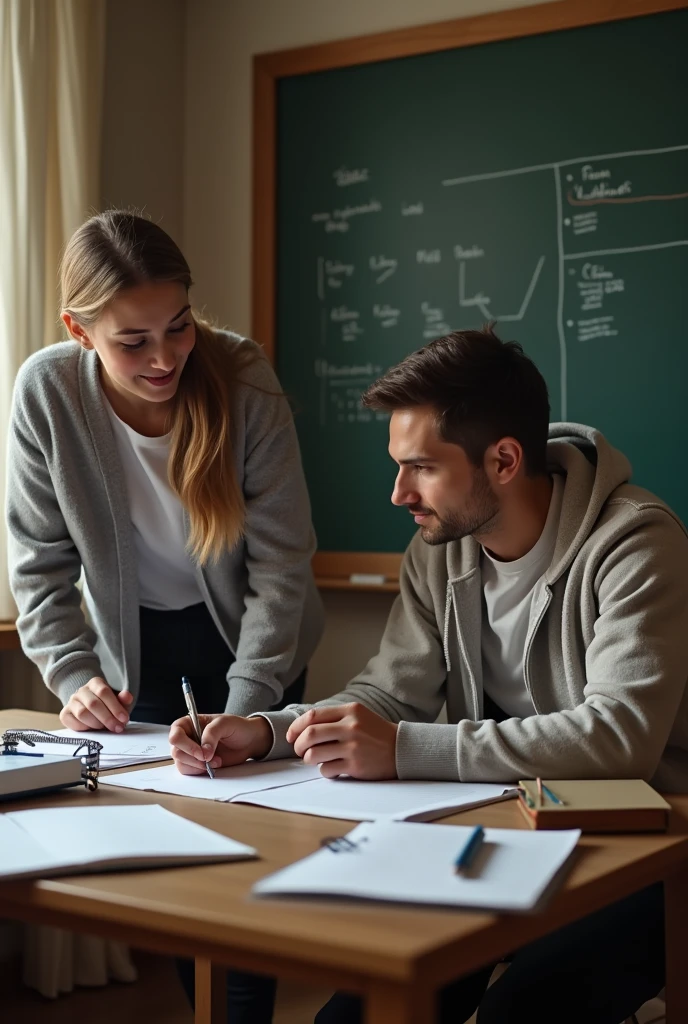 private classes, TEACHER TEACHING HIS STUDENT, WITH BACKGROUND TO PUT LETTERS, LET THEM BE ADULTS, DESIGN FOR FACEBOOK At Academia Clases Nexus we teach you EVERYTHING you need to know!